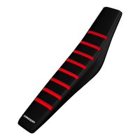 Honda CRF110F 19-24/CRF125F 19-24 RED/BLACK/BLACK Gripper Pleated Seat Cover