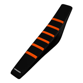 KTM 50SX 16-23/ 50SX-E 5 20-24/50SX-E 3 23-24 ORANGE/BLACK/BLACK Gripper Ribbed Seat Cover