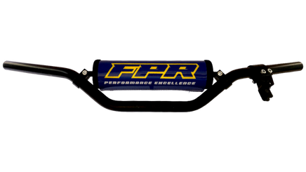 Black pw50 handlebars with brake lever, featuring the FPR logo