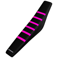 Strike seat Kawasaki KLX110 02-23/KX65 00-23 PINK/BLACK/BLACK Gripper Ribbed Seat Cover